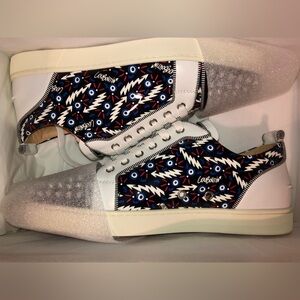 Christian Louboutin Louis Junior Orlato Flat Black/Bianco